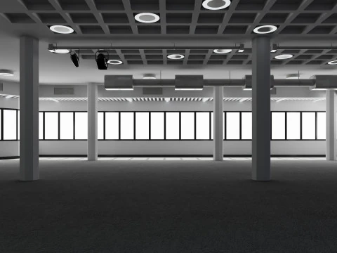 Convention Center Event Space 3D Model