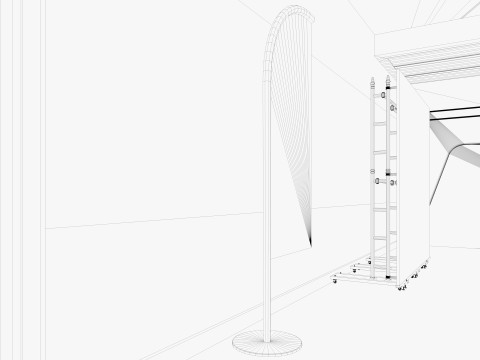 Convention Center Event Space 3D Model