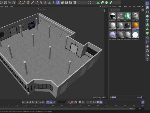 Convention Center Event Space 3D Model