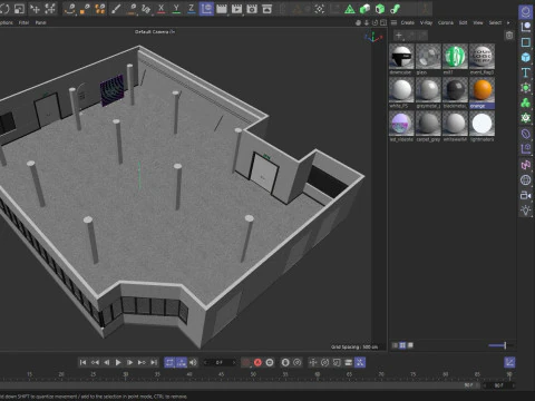 Convention Center Event Space 3D Model