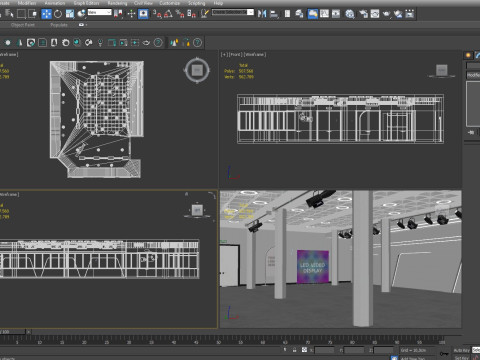 Convention Center Event Space 3D Model