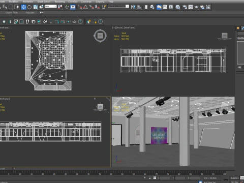 Convention Center Event Space 3D Model