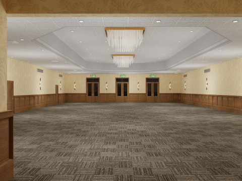 Konferans Toplantı Odası Etkinlik Alanı 3D Model