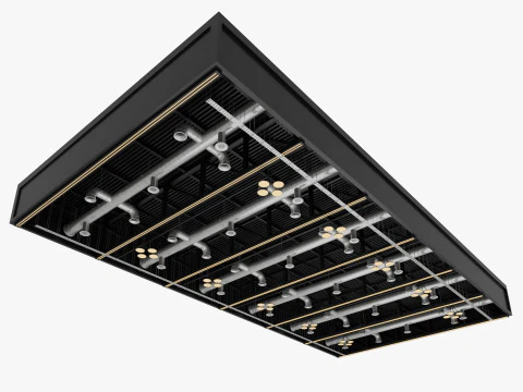 Ceiling Ventilation Pipes 22 3D Model