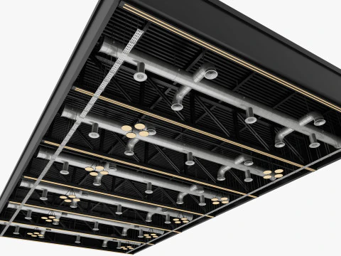 Ceiling Ventilation Pipes 22 3D Model