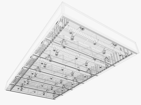 Ceiling Ventilation Pipes 22 3D Model