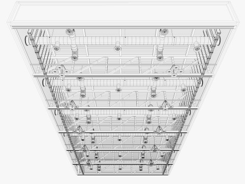 Ceiling Ventilation Pipes 22 3D Model