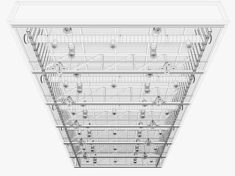 Ceiling Ventilation Pipes 22 3D Model