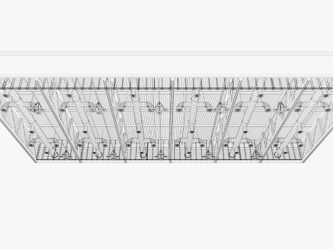 Ceiling Ventilation Pipes 22 3D Model