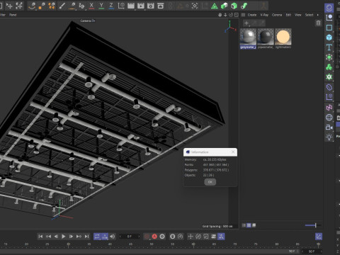 Ceiling Ventilation Pipes 22 3D Model