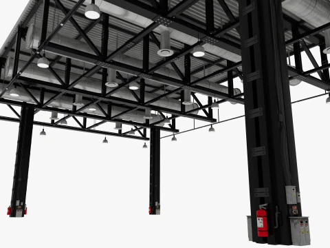 天花板通风管 23 3D 模型