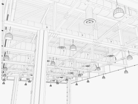 天花板通风管 23 3D 模型