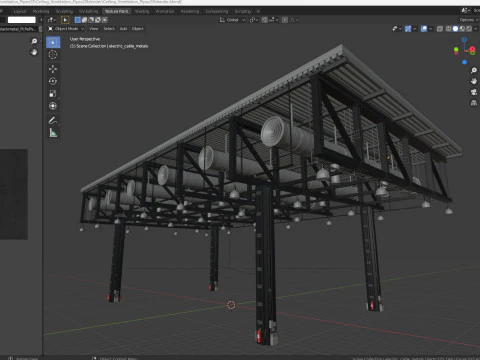 天花板通风管 23 3D 模型
