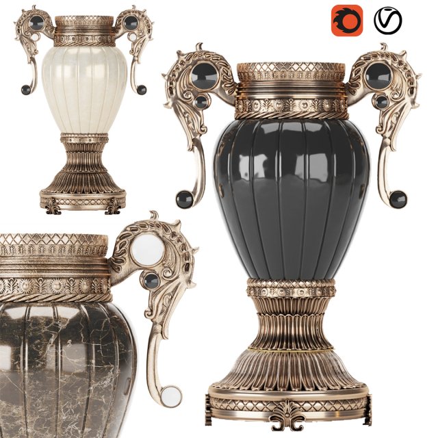 decorative antique 3D Модель .c4d .max .obj .3ds .fbx .stl .blend 
