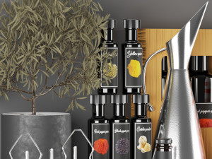 set olive oil 3D मॉडल