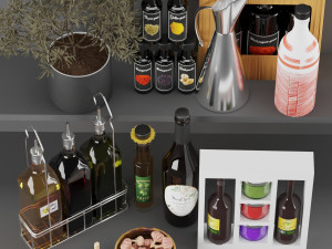 set olive oil 3D मॉडल