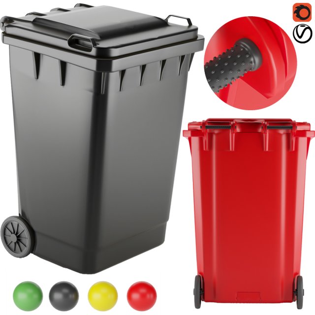 garbage box 1 Modello 3D .c4d .max .obj .3ds .fbx .stl .blend 