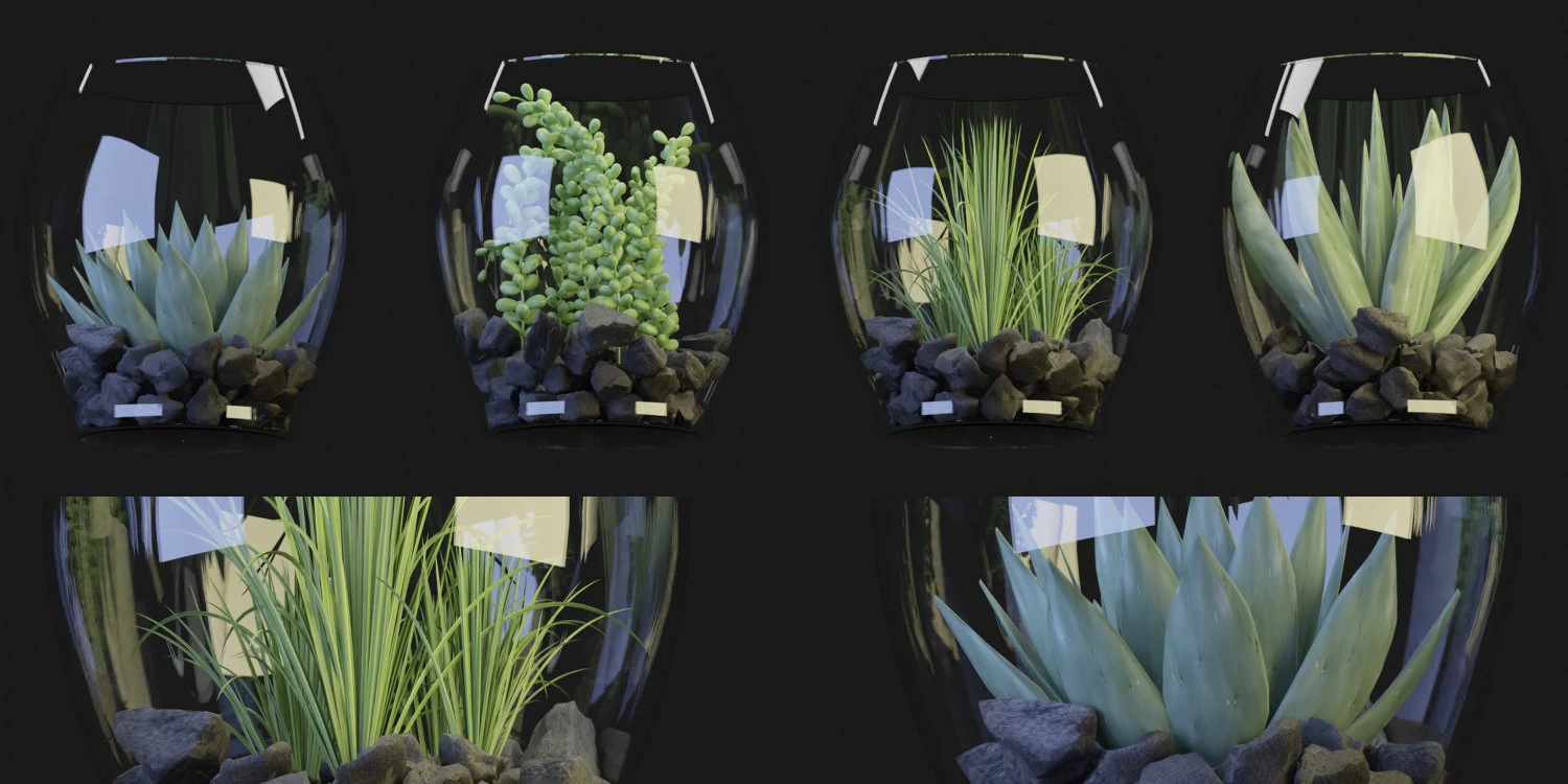 Collection Plant Vol 71 Blender Model 3D Model .c4d .max .obj .3ds .fbx .stl .blend 