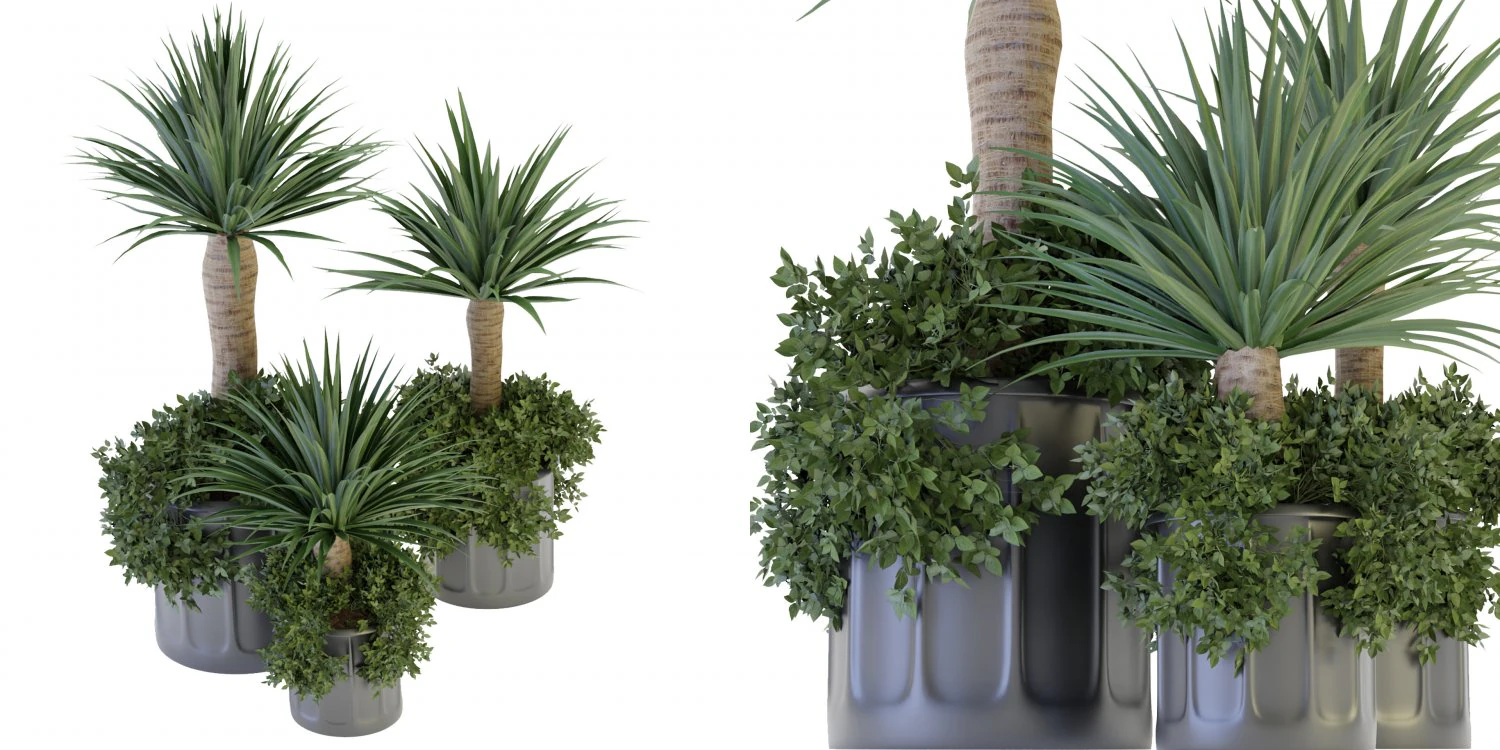 Collection Plant Vol 108 - Blender Model 3D Model .c4d .max .obj .3ds .fbx .stl .blend 