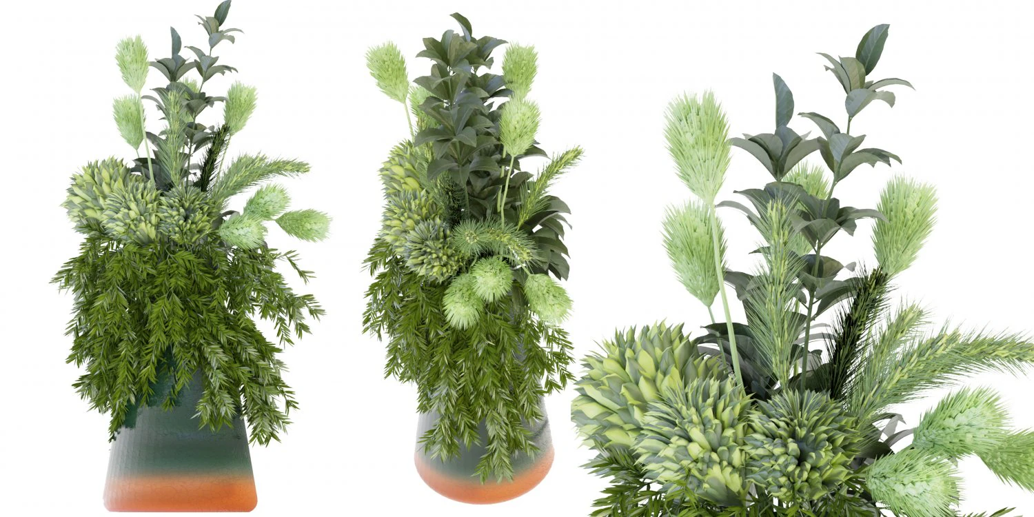 Collection Plant Vol 139 - Blender Model 3D Model .c4d .max .obj .3ds .fbx .stl .blend 