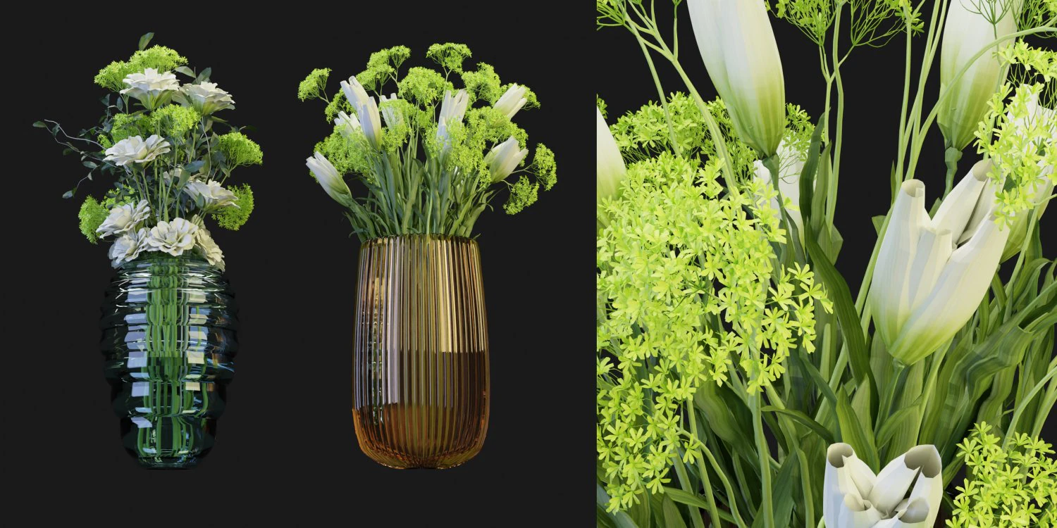 Collection Plant Vol 189 - Blender Model 3D Model .c4d .max .obj .3ds .fbx .stl .blend 