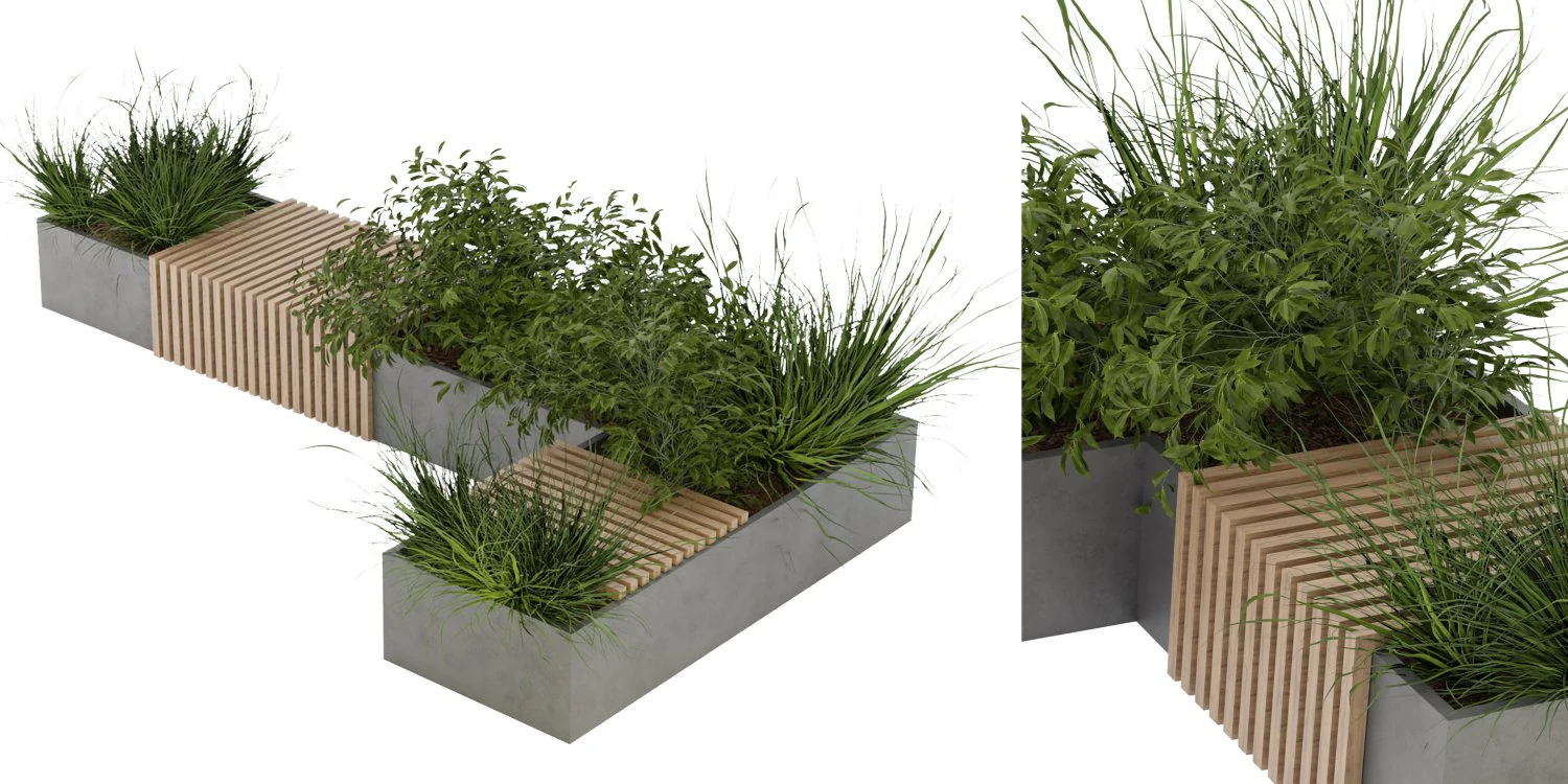 Collection Plant Vol 224 - Blender Model 3D Model .c4d .max .obj .3ds .fbx .stl .blend 