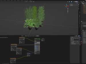 Collection Plant Vol 231 - Blender Model 3D Model