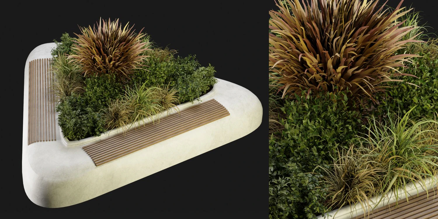 Collection Plant Vol 236 - Blender Model 3D Model .c4d .max .obj .3ds .fbx .stl .blend 