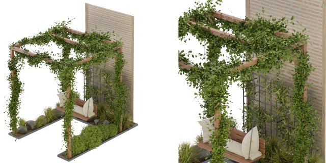 Collection Plant Vol 242 - Blender Model 3Dモデル .c4d .max .obj .3ds .fbx .stl .blend 