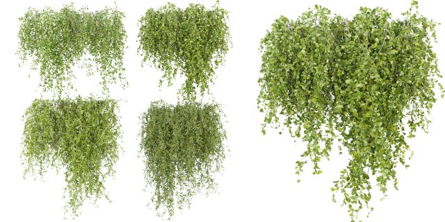 Collection Plant Vol 245 - Blender Model 3D Model .c4d .max .obj .3ds .fbx .stl .blend 