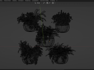 Collection Plant Vol 247 - Blender Model 3D Model