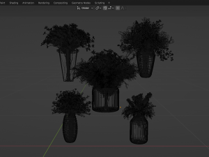 Collection Plant Vol 262 - Blender Model 3D Модель