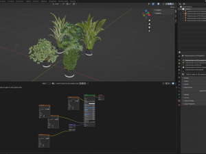 Collection Plant Vol 263 - Blender Model Modelo 3D