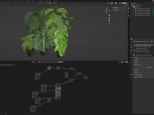 Collection Plant Vol 264 - Blender Model 3D Model