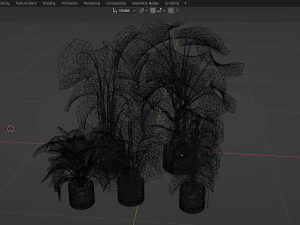 Collection Plant Vol 264 - Blender Model 3D Model