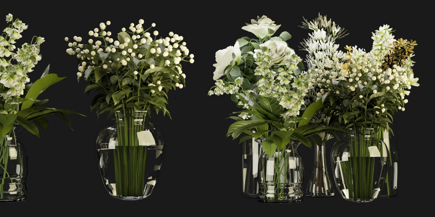 Collection Plant Vol 267 - Blender Model 3D Model .c4d .max .obj .3ds .fbx .stl .blend 