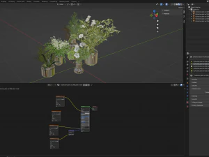 Collection Plant Vol 268 - Blender Model 3D Model