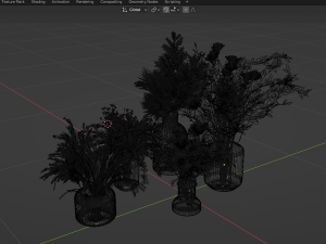 Collection Plant Vol 268 - Blender Model 3D Model