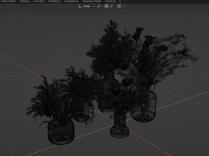 Collection Plant Vol 268 - Blender Model 3D Model