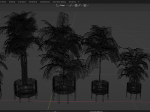 Collection Plant Vol 270 - Blender Model 3D Model