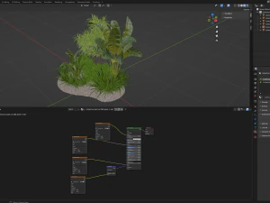 Collection Plant Vol 288 - Blender Model 3D Model