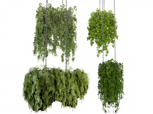 Collection Plant Vol 291 - Blender Model 3D Model