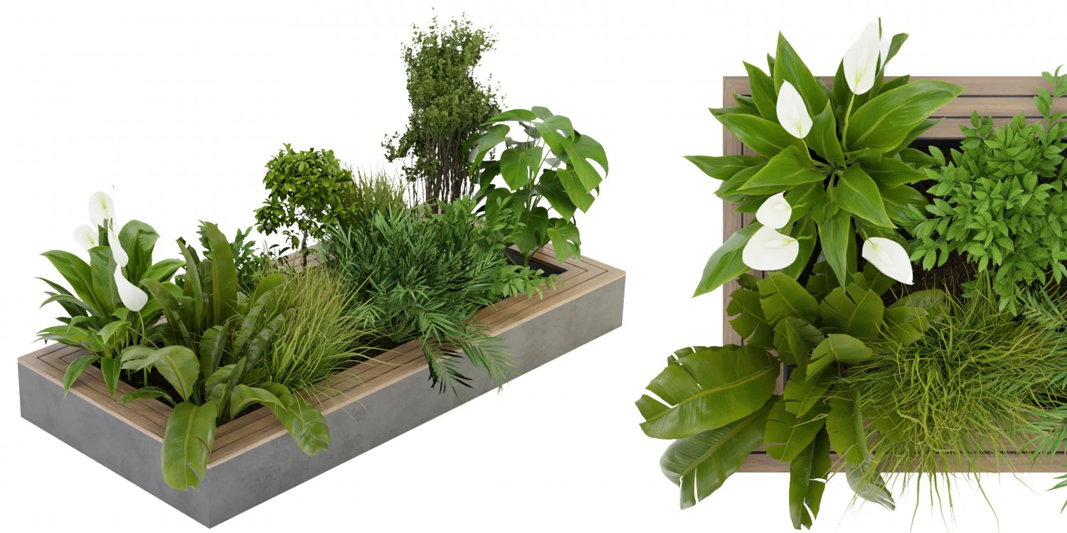 Collection Plant Vol 313 - Blender Model 3D Model .c4d .max .obj .3ds .fbx .stl .blend 