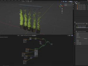 Collection Plant Vol 314 - Blender Model 3D Model