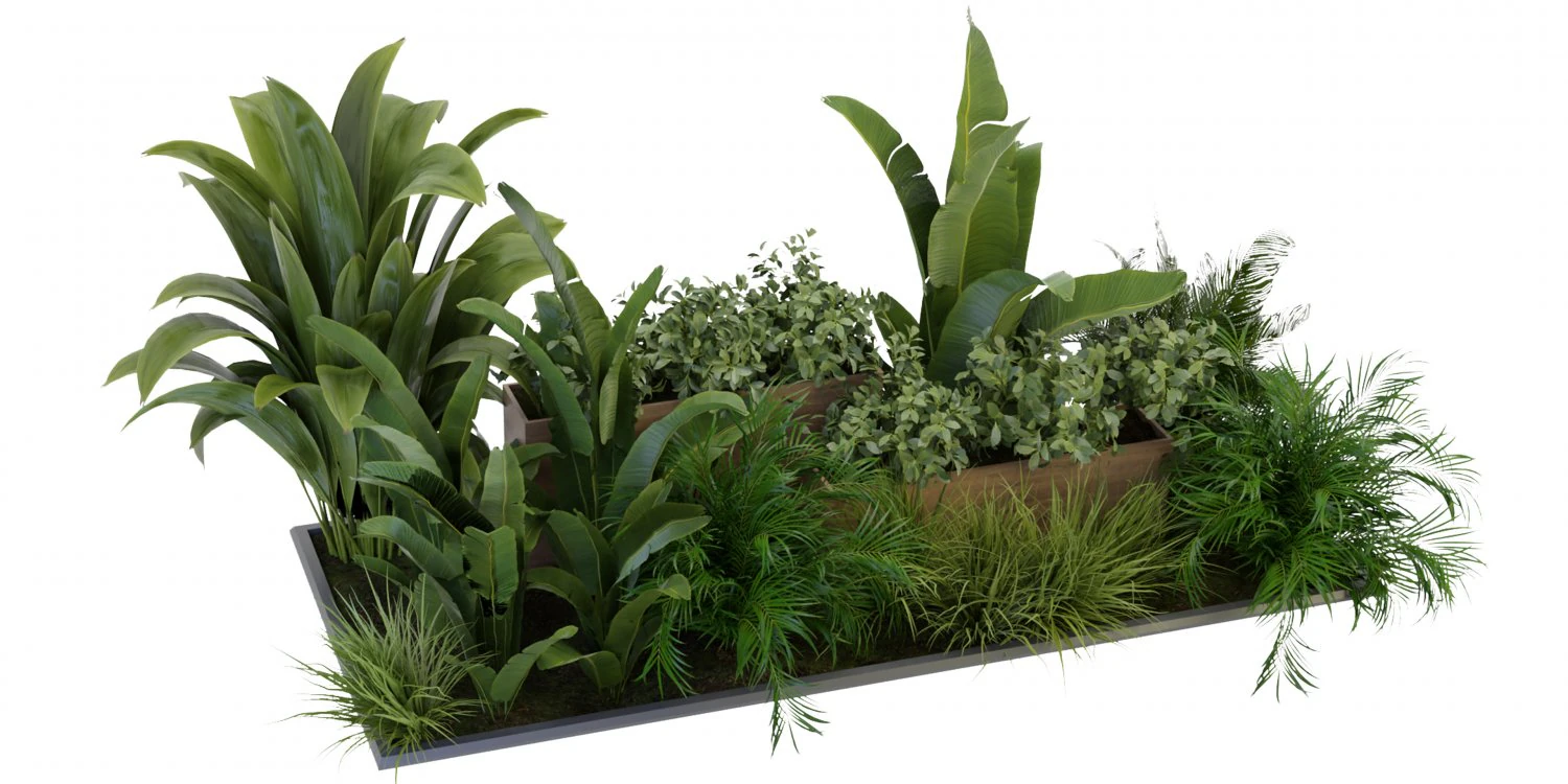 Collection Plant Vol 319 - Blender Model 3D Model .c4d .max .obj .3ds .fbx .stl .blend 