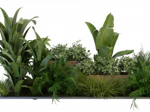 Collection Plant Vol 319 - Blender Model 3D Model