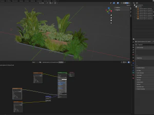 Collection Plant Vol 319 - Blender Model 3D Model