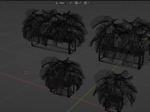 Collection Plant Vol 323 - Blender Model 3D Model