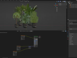Collection Plant Vol 330 - Blender Model 3D Model
