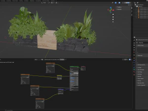Collection Plant Vol 332 - Blender Model 3D Model